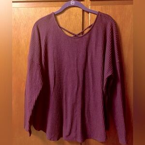Charlotte Russe Criss Cross Back Sweater